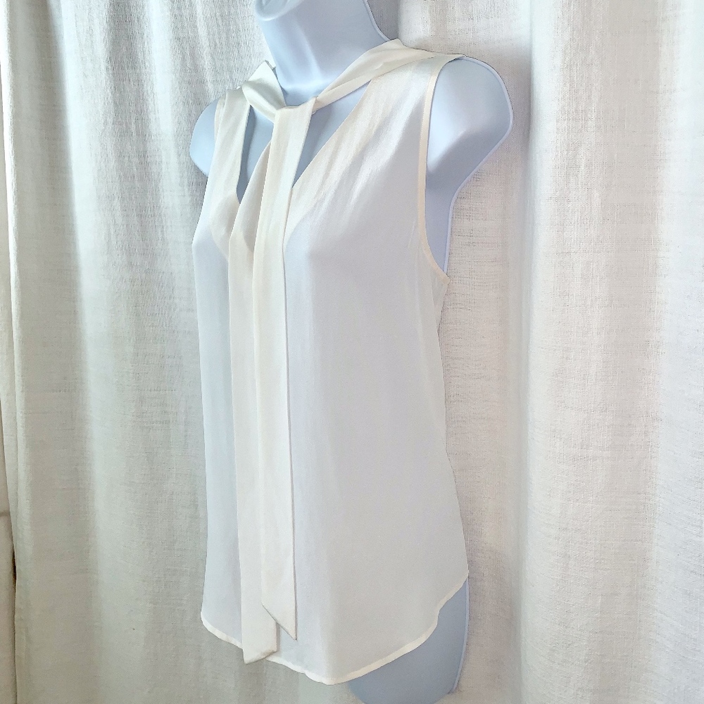 NWOT-Polo Ralph Lauren Silk Necktie Sleeveless Top - Picture 5 of 6
